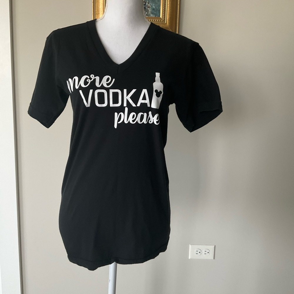 American Apparel Black V-Neck Tee